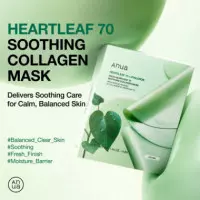 Heartleaf 70 Soothing Collagen Mask - Pack 4
MASCARILLA Facial Calmante - Reafirmante  ANUA