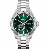 Reloj Plateado Automatico E/verde  BOSS