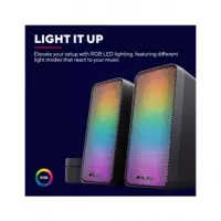 TRUST Altavoces Gaming para Pc Wezz Gxt 611 con Iluminacion Rgb Alimentacion USB 12W