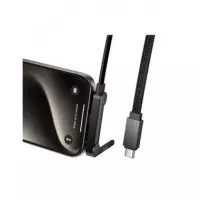 HOCO Cable Datos Tipo C M/m con Soporte Movil U150 1.2MTRS Negro 60W