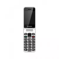 SUNSTECH Telefono Movil CELT25 Negro Dual Sim Teclas Grandes Boton Sos,micro Sd