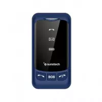SUNSTECH Telefono Movil CELT25 Azul Dual Sim Teclas Grandes Boton Sos,micro Sd