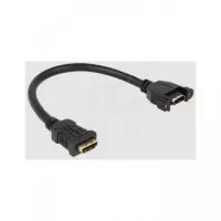 DELOCK Cable HDMI H/h de Panel 0.25MTRS 85100 4K 30HZ