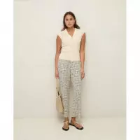 Pantalones Pantalón YERSE Ipanema Navy Dots