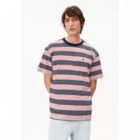 Camisetas Hombre Camiseta ARMEDANGELS Maarkos Multi Stripes Tinted Navy / Oatmilk