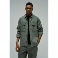 Chaquetas Hombre Sobrecamisa SALSA JEANS Washed Dark Green