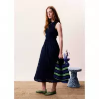 Vestidos Vestido FRNCH Saquarema Bleu Marine