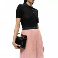 KARL LAGERFELD - Pleated Mesh Skirt - C17 - B3W12005/C17