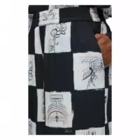 KARL LAGERFELD - Printed Fluid Pants - A48 - B3W10105/A48