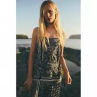 Vestidos Vestido ESE O ESE Cassis Estampado Paisley Azul