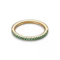 PANDORA Anillo con Cristales Verde Oceáno 162999C03