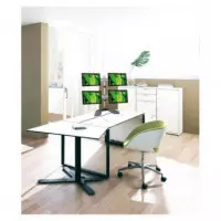 Soporte Cuádruple REFLECTA 23281 para Monitores de 13-23 Pulgadas, Gris