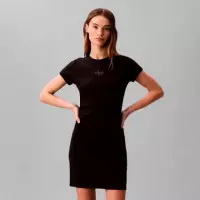 Vestido Monologo 2X2 Baby Rib Mini  CALVIN KLEIN
