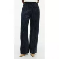 TOMMY HILFIGER - Linen Nautical Stripe Gb Wideleg - 0BI - F|WW0WW51093/0BI