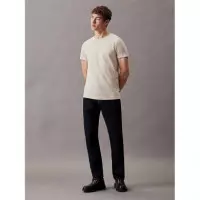 Stretch Slim Fit T-shirt Stony Beige  CALVIN KLEIN