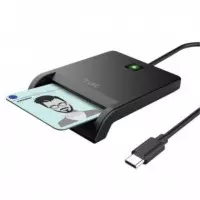 LECTOR DE TARJETAS DNI TRUST PRIMO DNI USB-C/USB-A