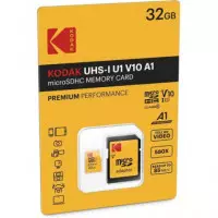 KODAK Tarjeta Memoria Micro Sdhc 32GB con Adaptador Uhs-i U1 V10 A1 90MBPS