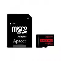 APACER Tarjeta Memoria Micro Sdxc 64GB con Adaptador 100MB/S V10 A1 Full HD