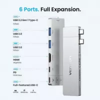 Docking Usb-c VENTION 1X HDMI 4K/2X USB-A/2X USB-C/1X THUNDERBOLT/1X Usb-c Pd