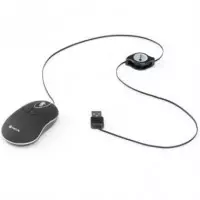 RATON NGS SINBLACK USB OPTICO RETRACTIL BLACK
