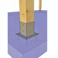 Base Cuadrada Para Viga 141 X 141 Mm - Modelo Hdg
