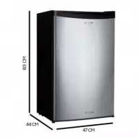 Mini Frigorífico Inox de 83CM Alto y 47CM Ancho 90L  CECOTEC
