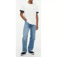 TOMMY HILFIGER - Sail Mix Media Cuff Regular Tee - Ybr - F|MW0MW43203/YBR