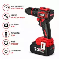Pack Taladro + Llave de Impacto + Bateria 20V AICER