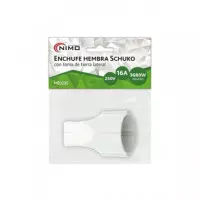 NIMO Enchufe Schuko Hembra Toma Tierra para Montar MEL035