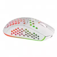 MARS GAMING Raton Inalambrico Recargable MMW3W Blanco
