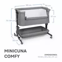 Minicuna Colecho Comfy Gris  MS