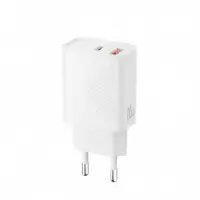 Cargador Rápido 20W USB a + USB C Blanco XO