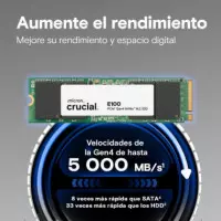 Ssd CRUCIAL E100 480GB M.2 Nvme Pcie 4.0 (CT480E100SSD8)