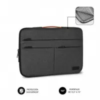 Funda SUBBLIM Air Padding 360 14 Pulgadas Gris (SUBLS-AP36001)