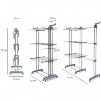 Tendedero Vertical Extensible con Ruedas INNOVAGOODS (hasta 141 Cm)