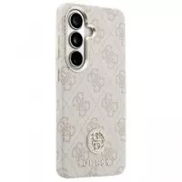 GUESS Carcasa 4G Strass Samsung S26 Rosa