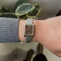 CASIO LTP-1234DD-5A Reloj Mujer Plateado Esfera Marrón