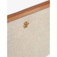 Th Script Daily Pouch Canvas Cognac  TOMMY HILFIGER
