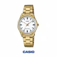 CASIO LTP-V005G-7A Mujer | Reloj Dorado Esfera Blanca