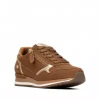 XTI Zapatilla Suave de Antelina 146368-CAMEL