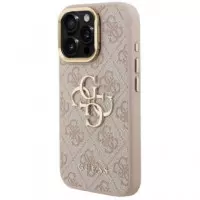GUESS Carcasa 4G Soporte Camara Iphone 15 Pro Max Rosa