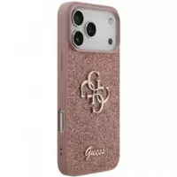 GUESS Carcasa Glitter 4G Iphone 17 Pro Max Rosa