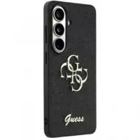 GUESS Carcasa 4G Glitter Samsung S26 Negro