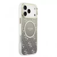 GUESS Carcasa Magsafe 4G Glitter Iphone 17 Pro Gris