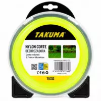 Nylon Corte Desbrozadora Redondo 2.7MMX68M TAKUMA