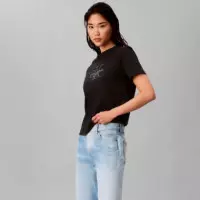 Camiseta con Monograma Brillante  CALVIN KLEIN