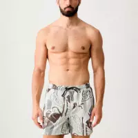 Bañador Tipo Shorts de Secado Rápido con Estampado  HUGO BOSS