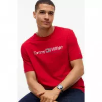 Brand Love Rwb Graphic Tee Medium Red  TOMMY HILFIGER