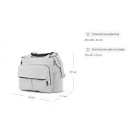Bolso Dual Bag Aptica Crystal Grey  INGLESINA