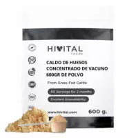 Hv- Caldo de Huesos Concentrado de Vacuno | 600 Gramos de Polvo  HIVITAL
